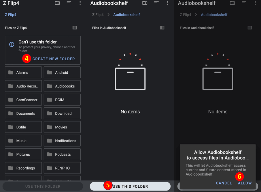 Create folder