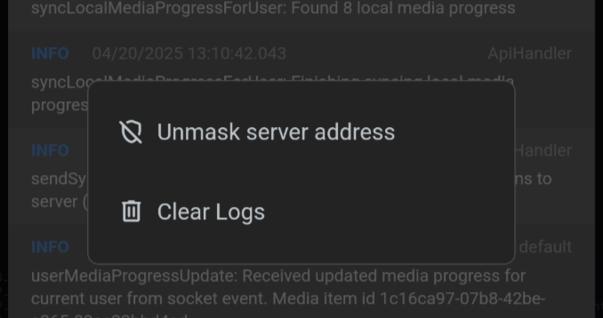 Unmask server address