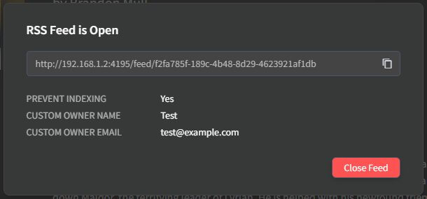 Confirmation modal